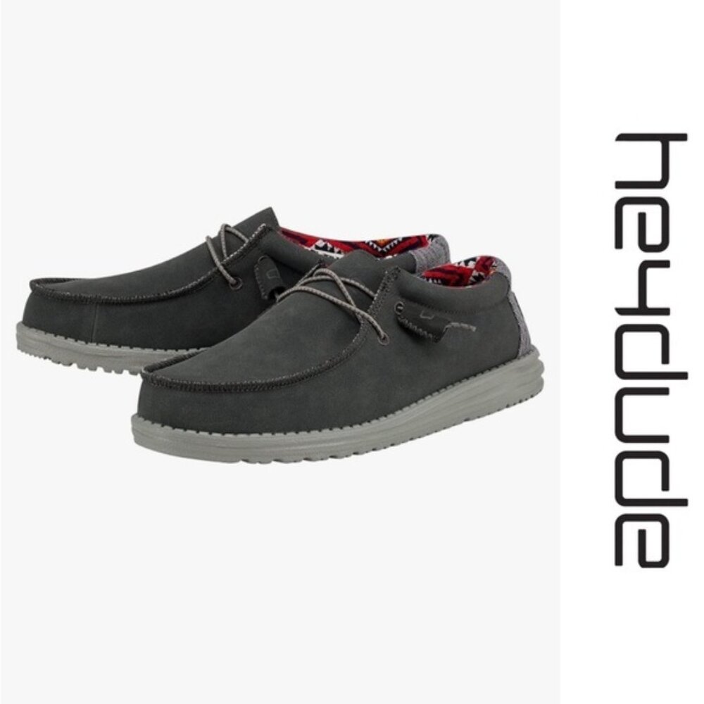 Hey Dude | Wally Recycled Leather Quarry Shoes | Size 10
